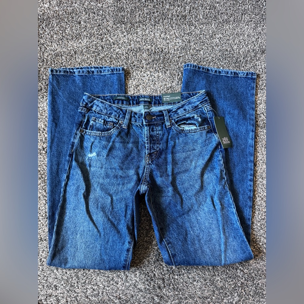 Classic Blue Straight-Leg Jeans